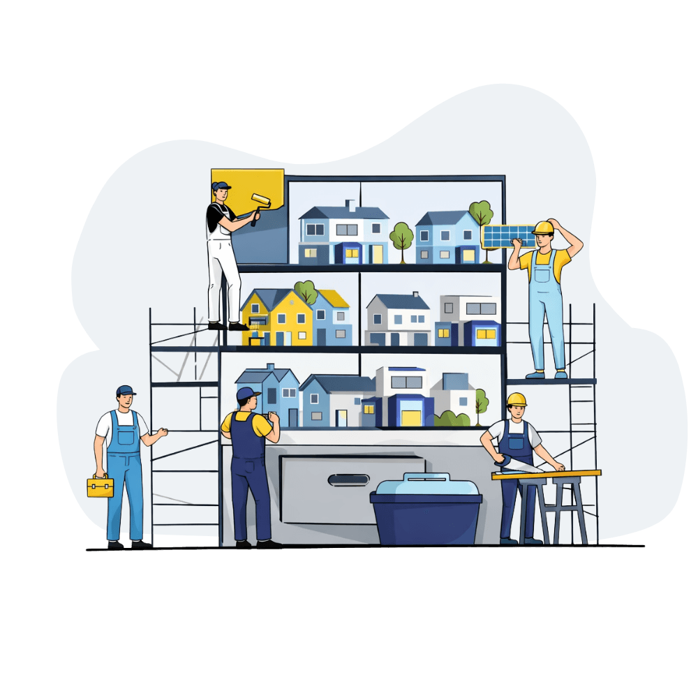 Construction team illustration