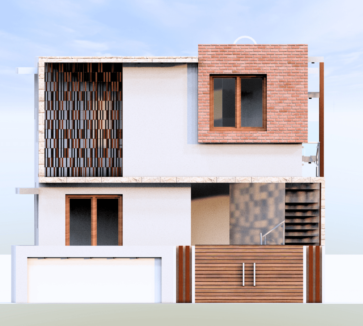 The Terracube | 27x50 North-Facing G+1 2BHK Dual-Unit Rental House