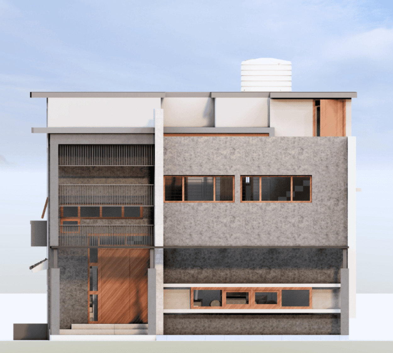 The Axis House | 27x53 North-Facing G+1+T Balanced 3BHK Residence
