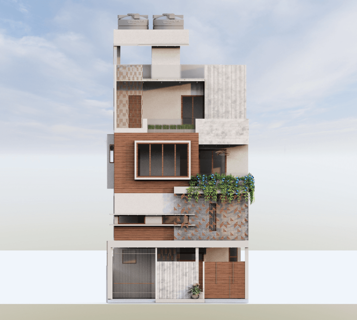 Casa Vertica | 30x40 East-Facing 3BHK Triplex Residence